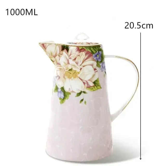 Blue Bone China Tea Set