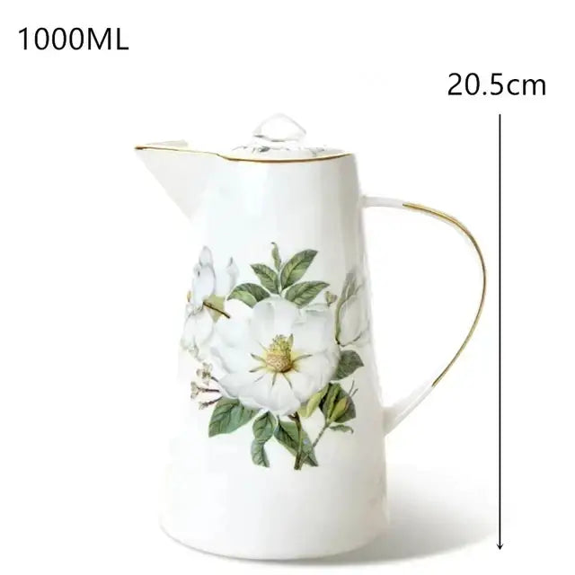Blue Bone China Tea Set