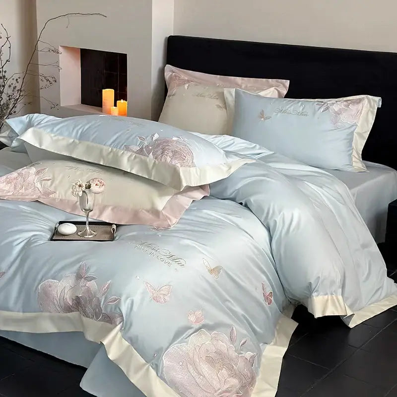Blue Egyptian Cotton Bedding