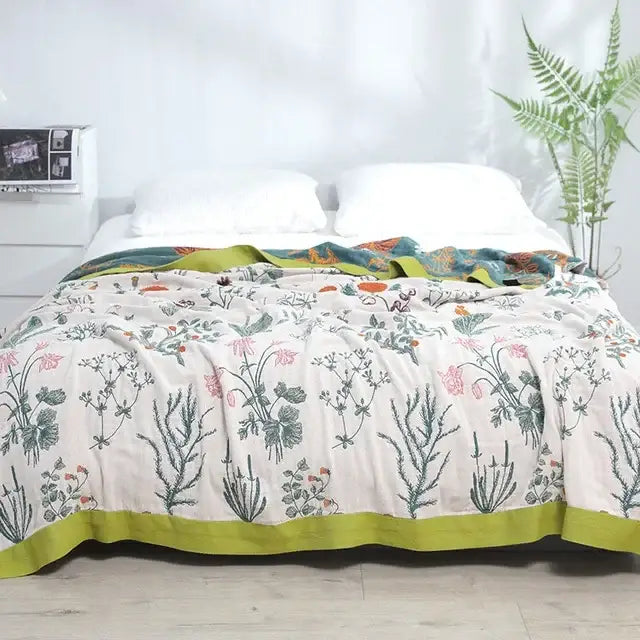 Orange Cotton Summer Throw