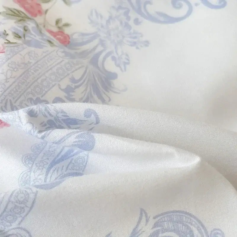 Rose Cotton Bedding Set with Breathable Fabric