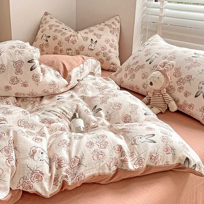 Cream Cotton Comforter Set