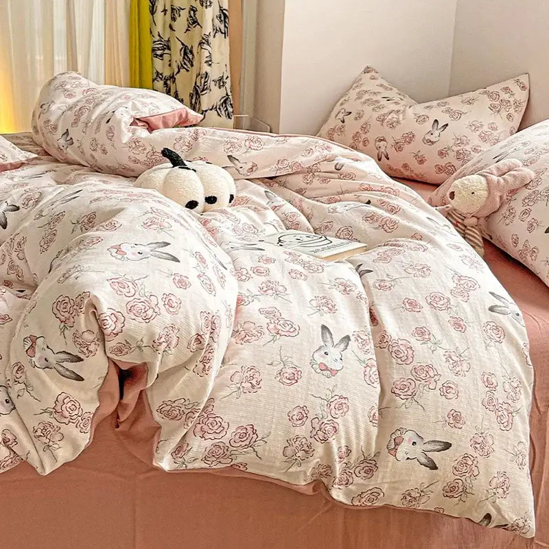 Cream Cotton Comforter Set