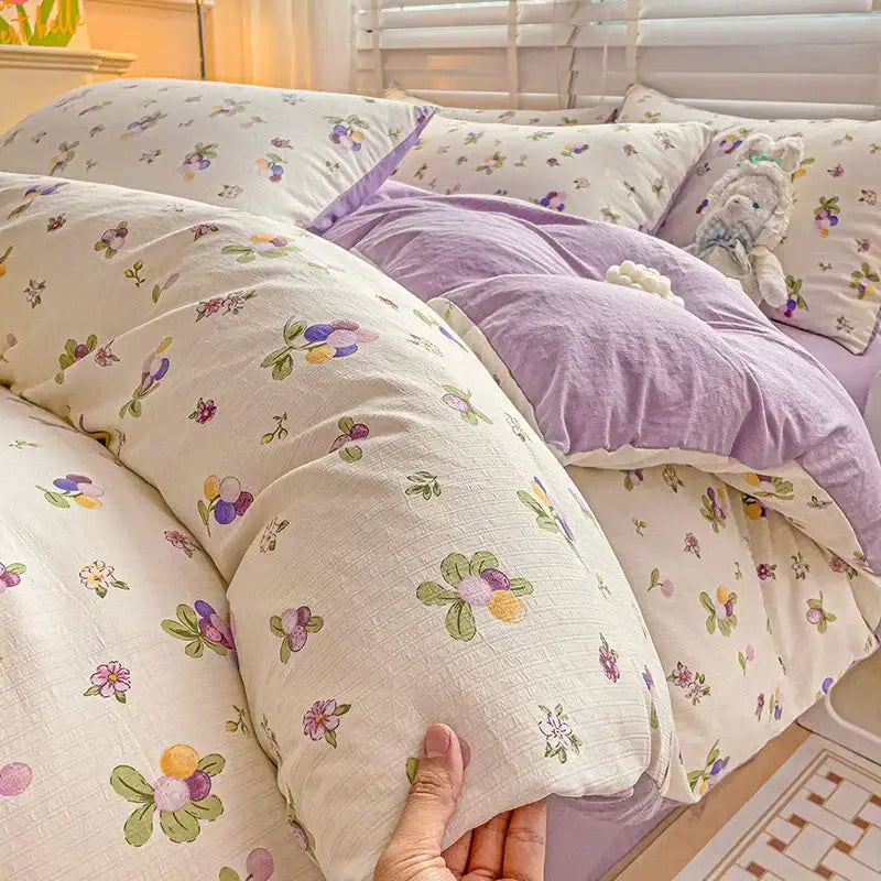 Cream Cotton Comforter Set