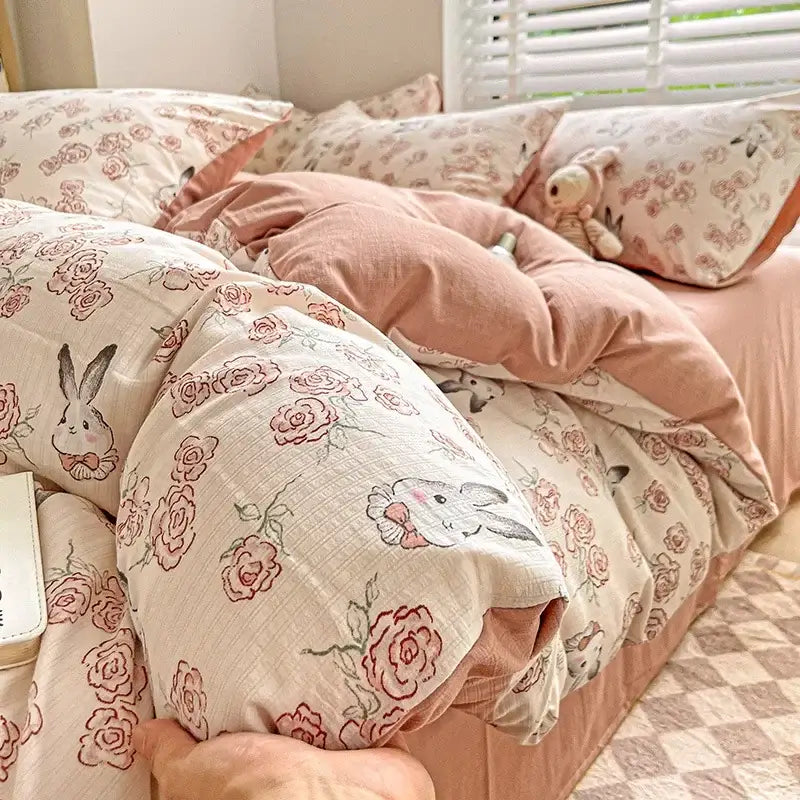 Cream Cotton Comforter Set