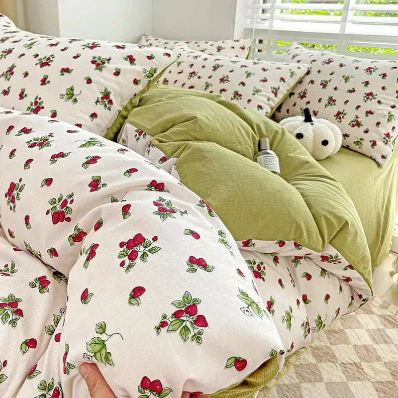 Cream Cotton Comforter Set