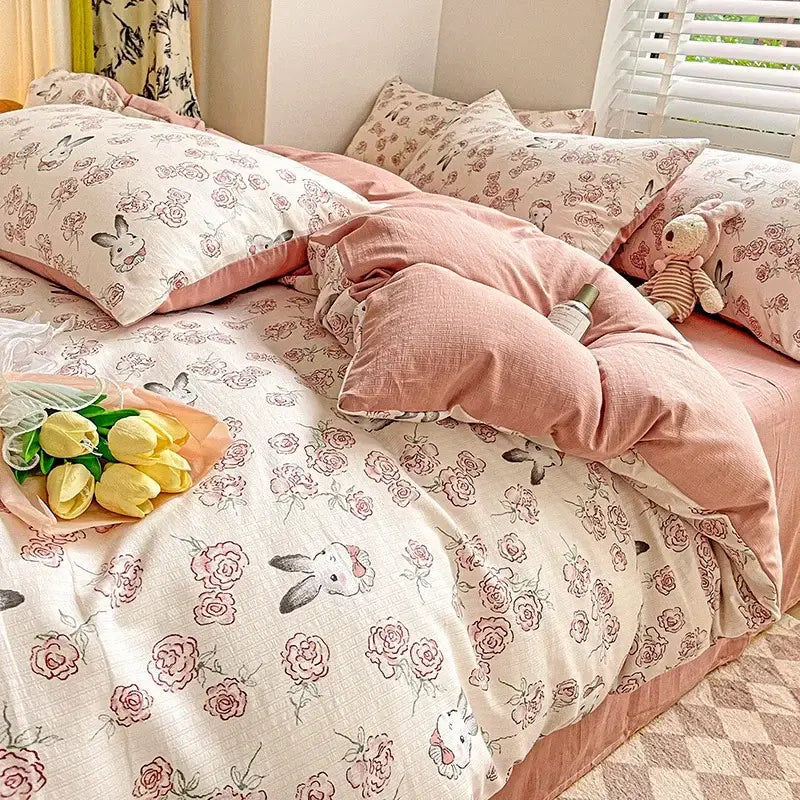 Cream Cotton Comforter Set
