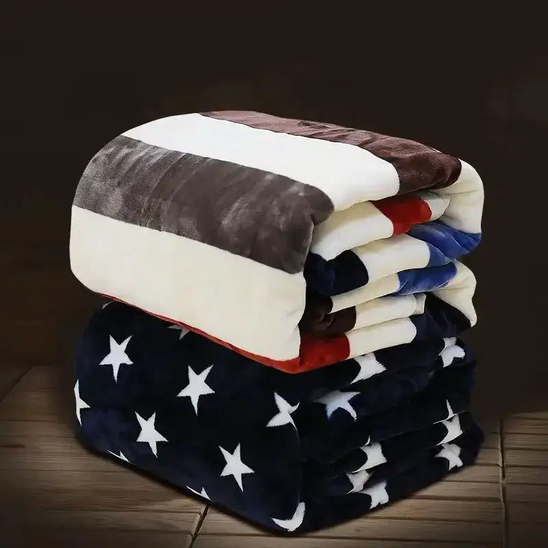 Red Pink Coral Fleece Blanket