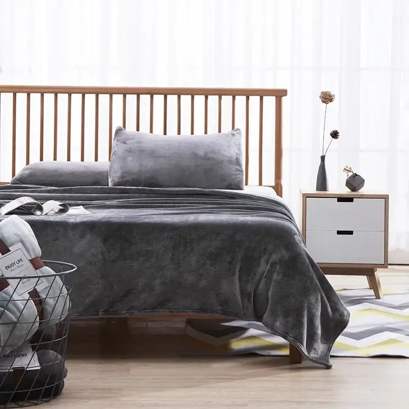 Red Pink Coral Fleece Blanket