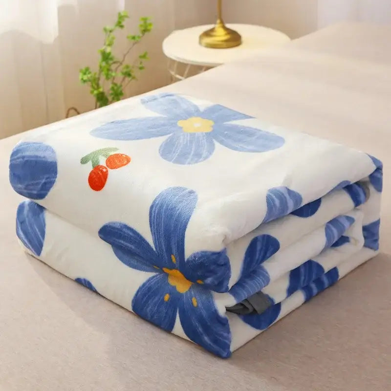 Red Pink Coral Fleece Blanket