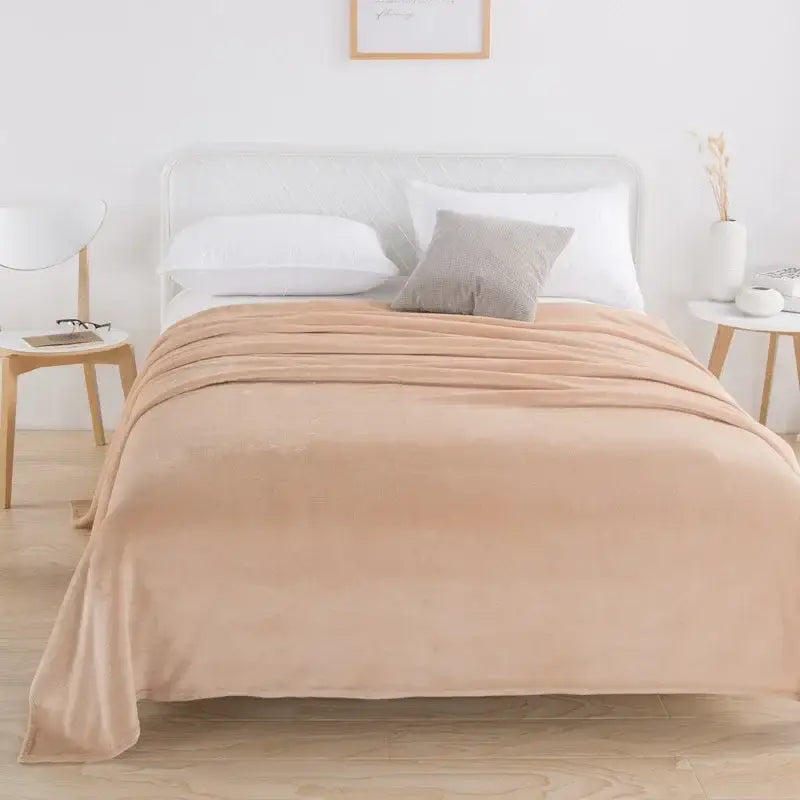Red Pink Coral Fleece Blanket