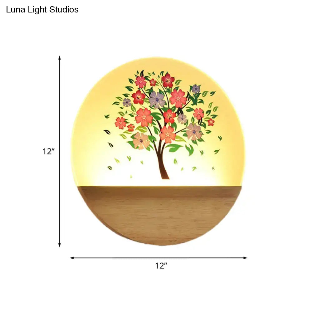 Modern Wood Wall Light