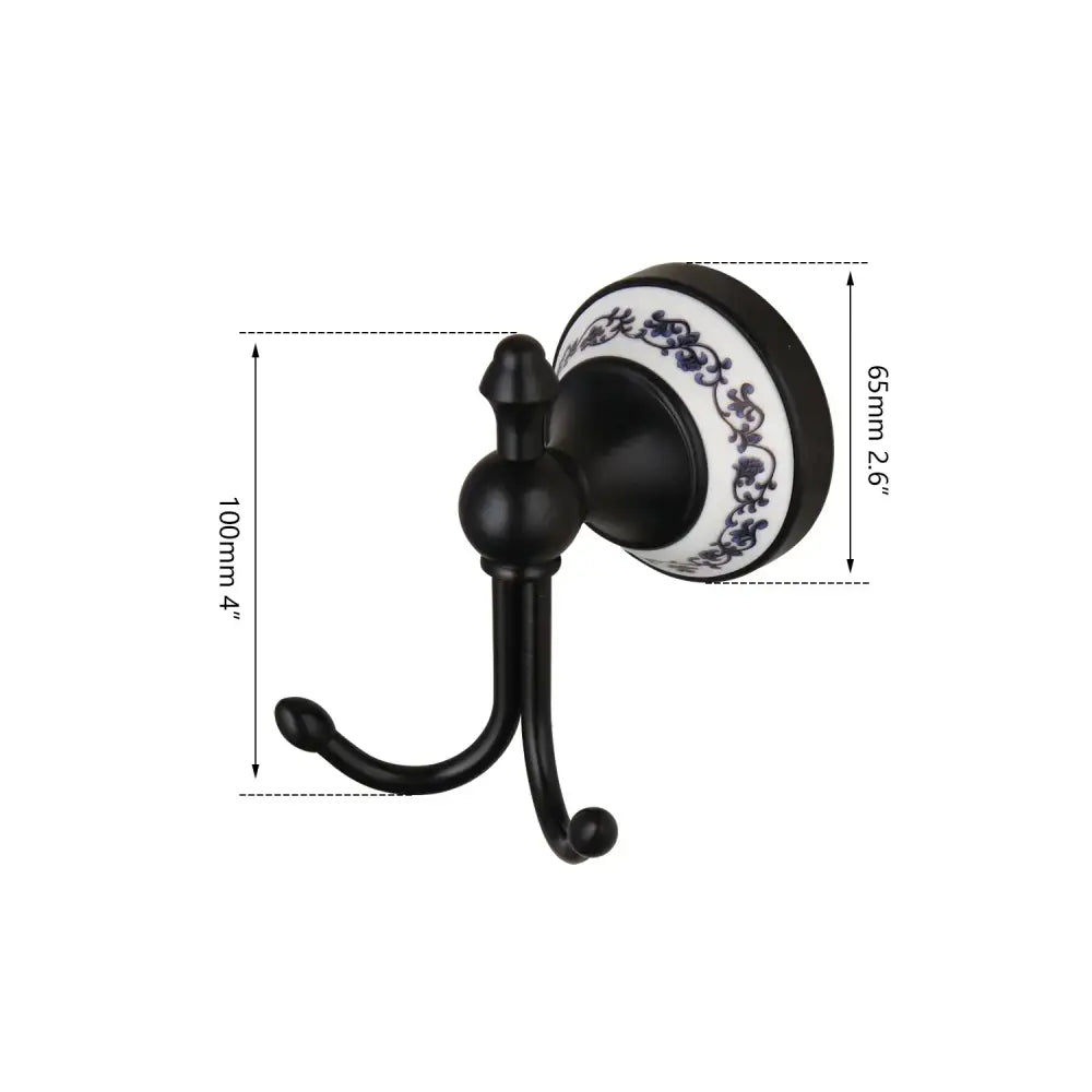Black Stainless Towel Hook