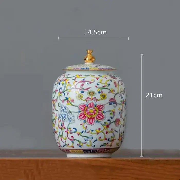 White Porcelain Tea Caddy