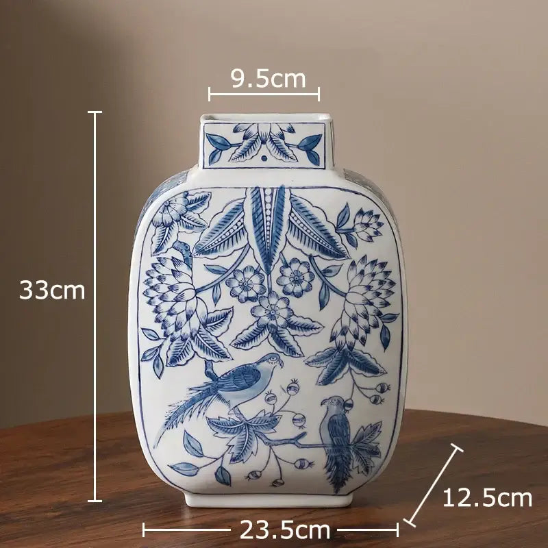 Yellow Porcelain Vase Decor