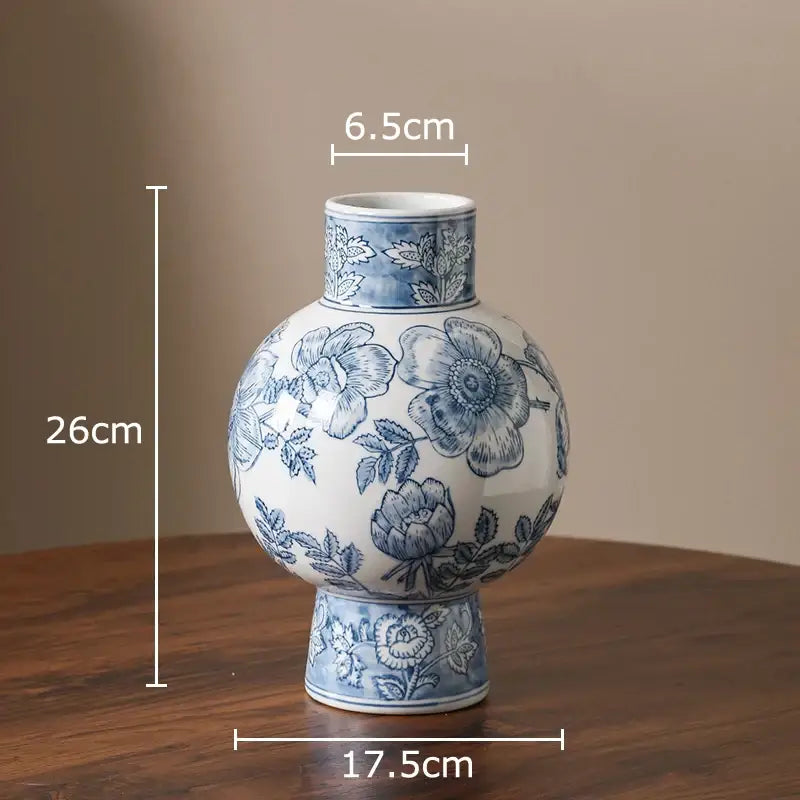 Yellow Porcelain Vase Decor