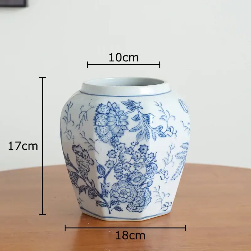 Yellow Porcelain Vase Decor