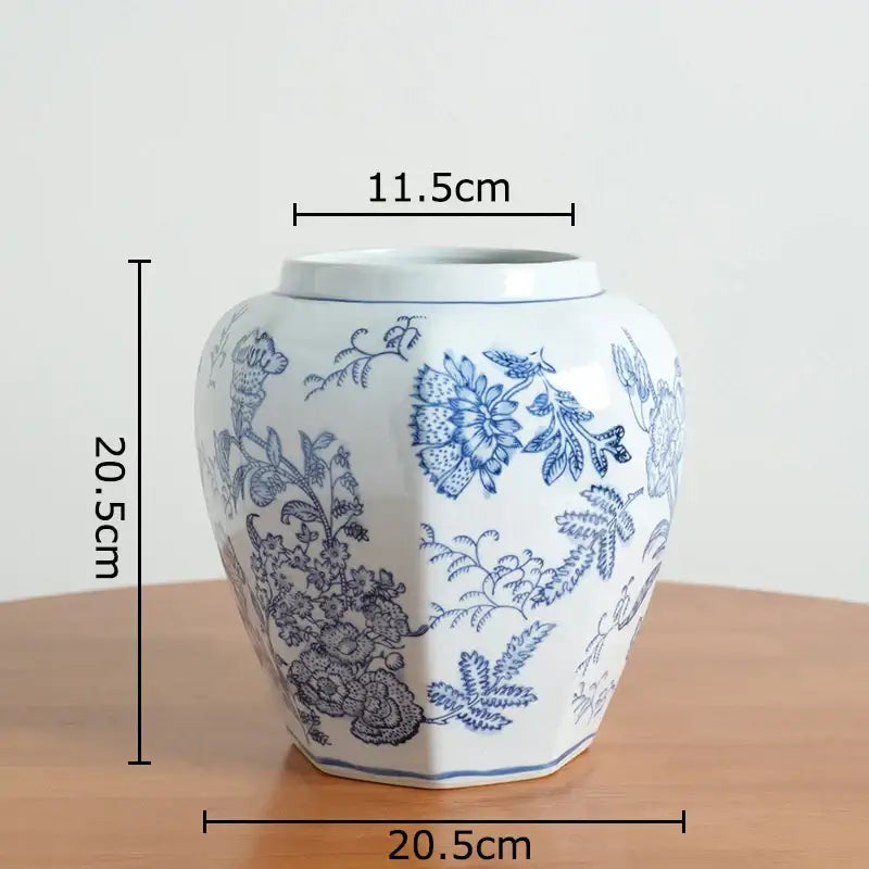 Yellow Porcelain Vase Decor