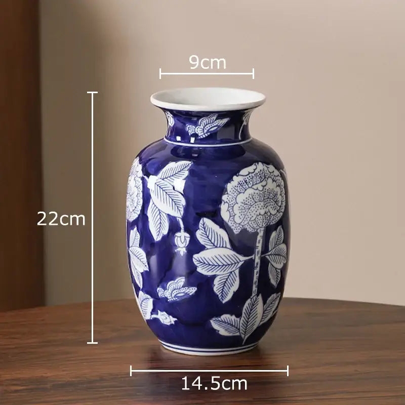 Yellow Porcelain Vase Decor
