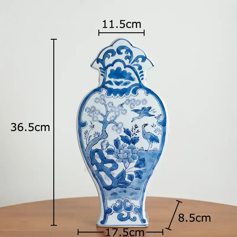 Yellow Porcelain Vase Decor
