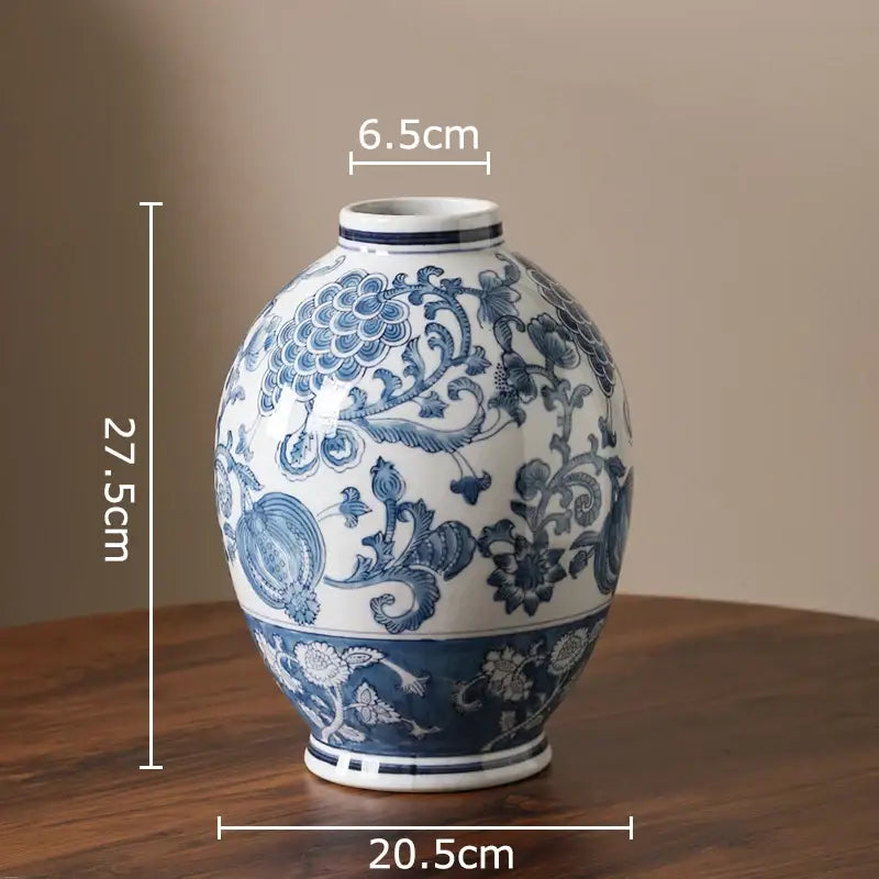 Yellow Porcelain Vase Decor