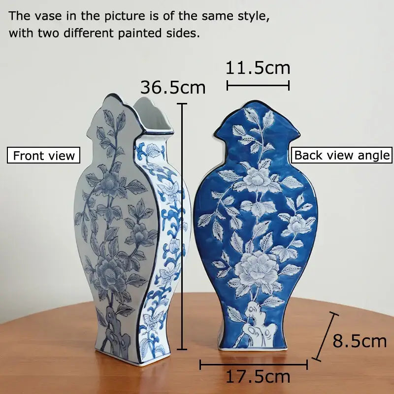 Yellow Porcelain Vase Decor