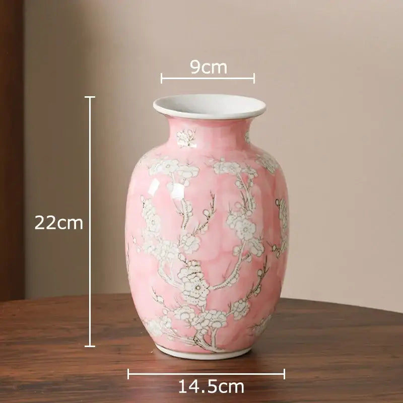 Yellow Porcelain Vase Decor
