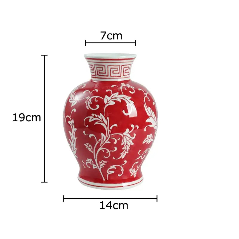 Yellow Porcelain Vase Decor