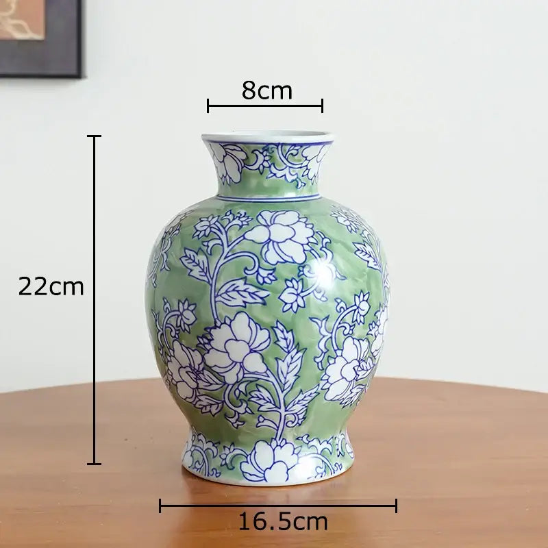 Yellow Porcelain Vase Decor