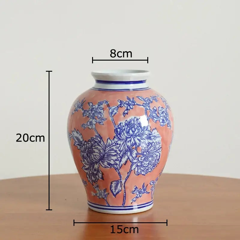 Yellow Porcelain Vase Decor