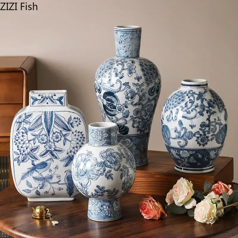 Yellow Porcelain Vase Decor