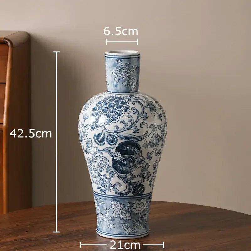 Yellow Porcelain Vase Decor