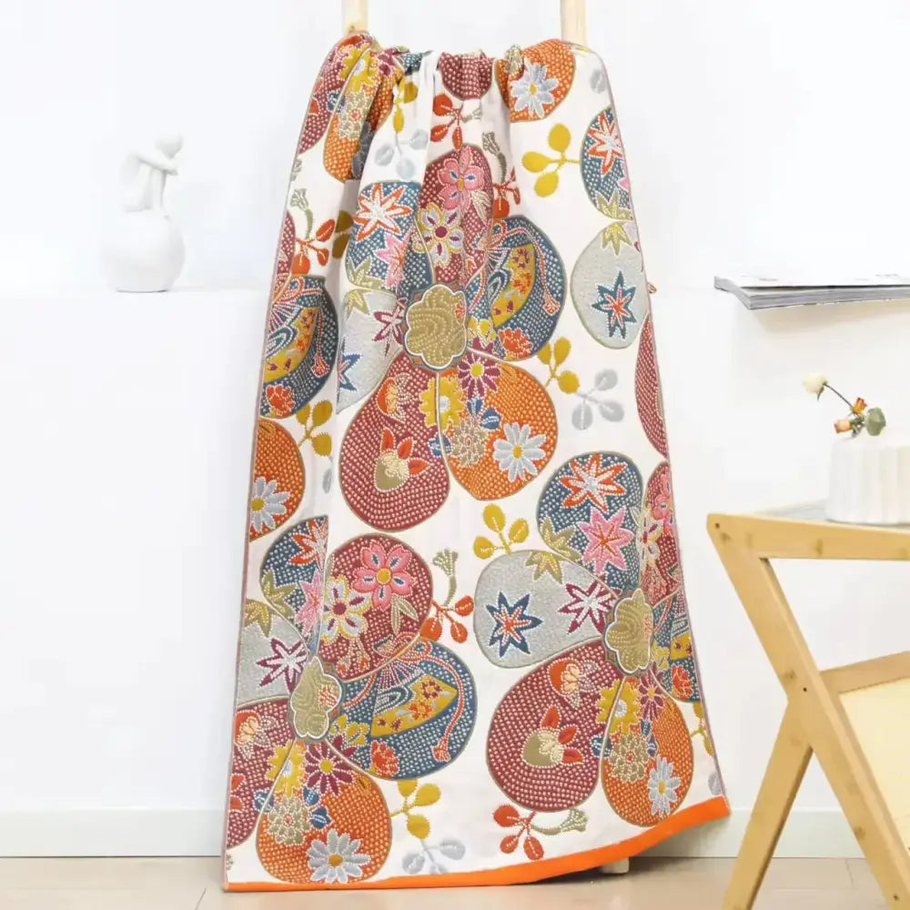 Yellow Cotton Gauze Bath Towel