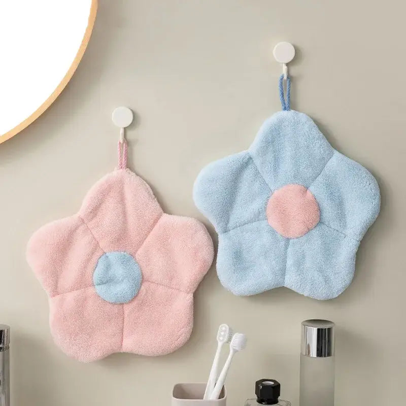 Pink Blue Fleece Towels