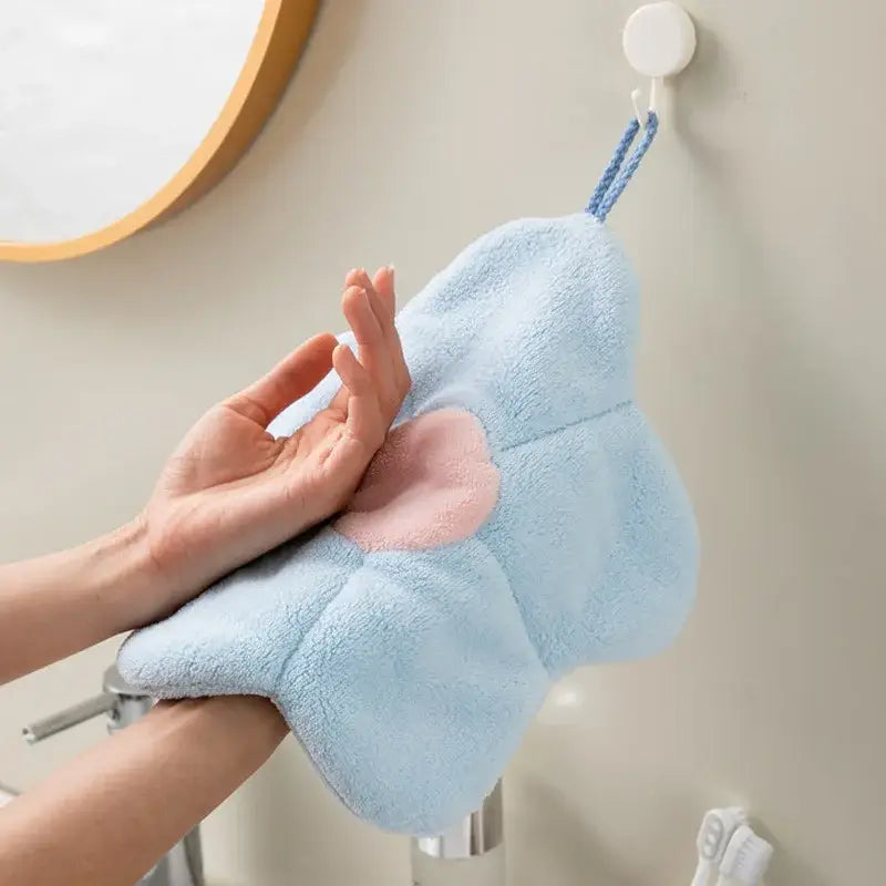 Pink Blue Fleece Towels