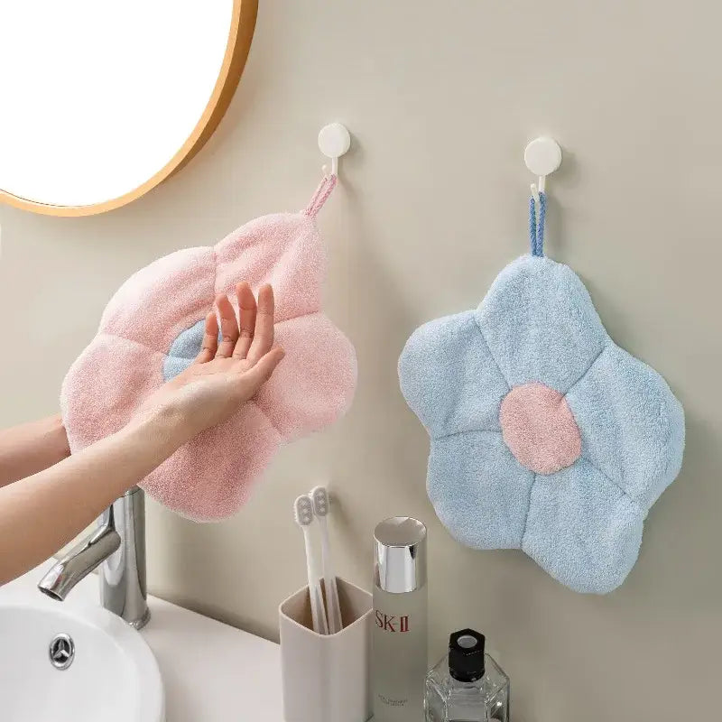 Pink Blue Fleece Towels