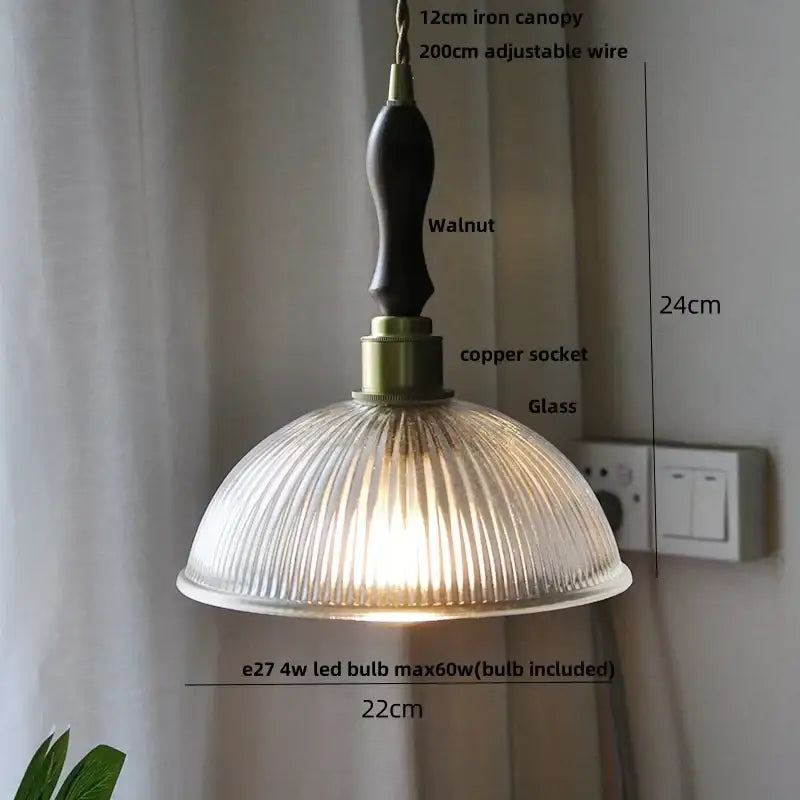 Clear Glass Nordic Versatile Pendant Light