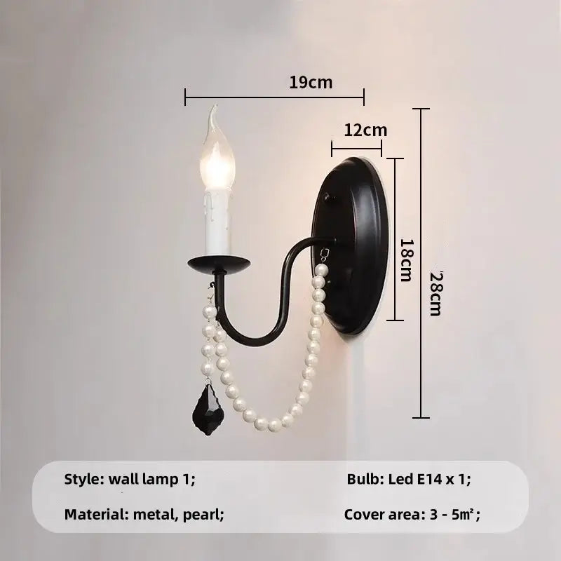 Black E14 Candle Chandelier