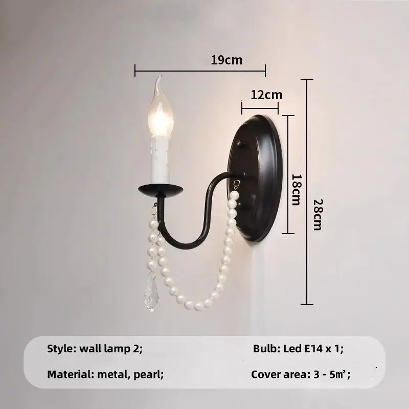Black E14 Candle Chandelier