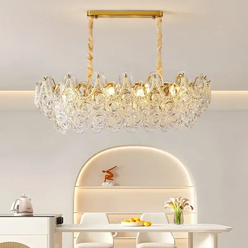 Pearl Rose Gold Chandelier