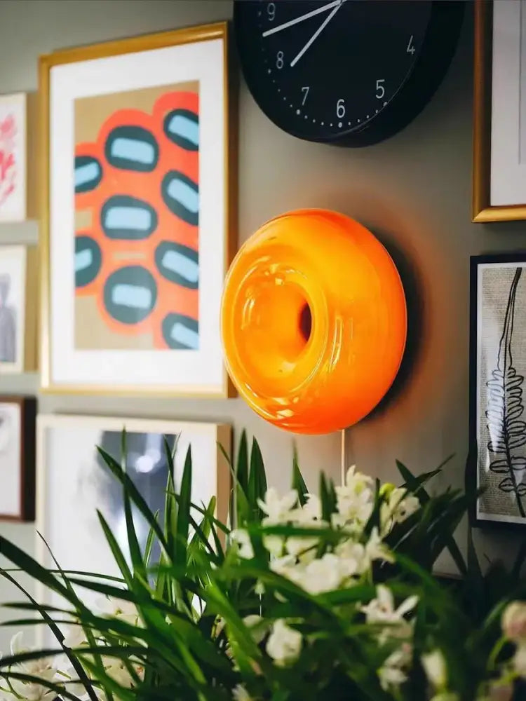 Orange Glossy Wall Lamp