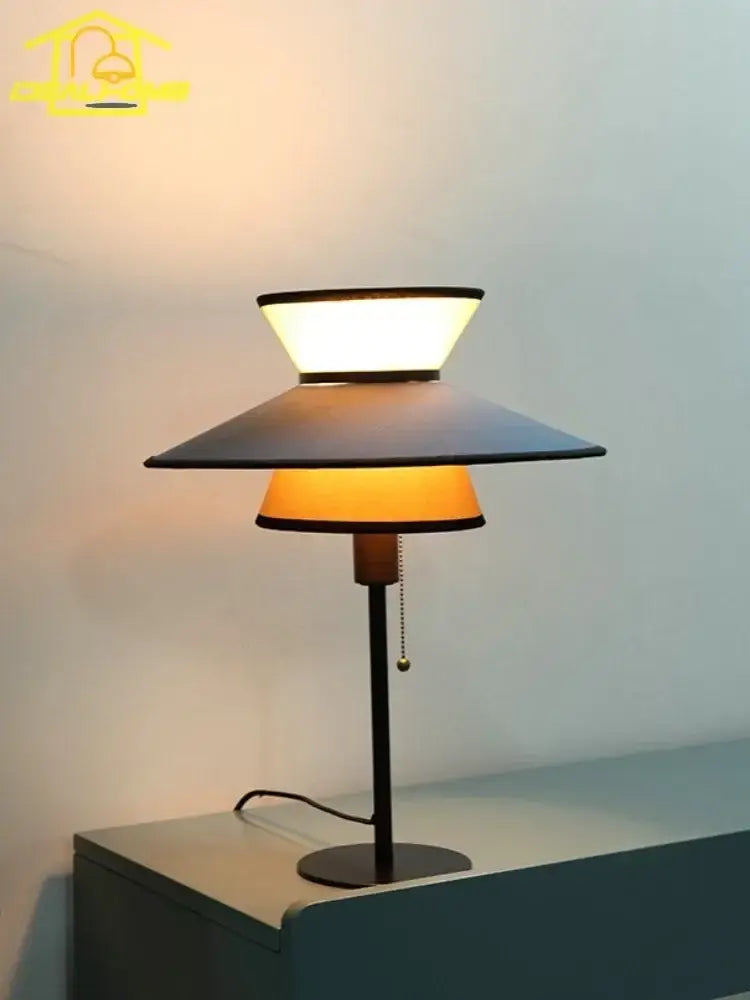Black Amber Living Room Floor Lamp