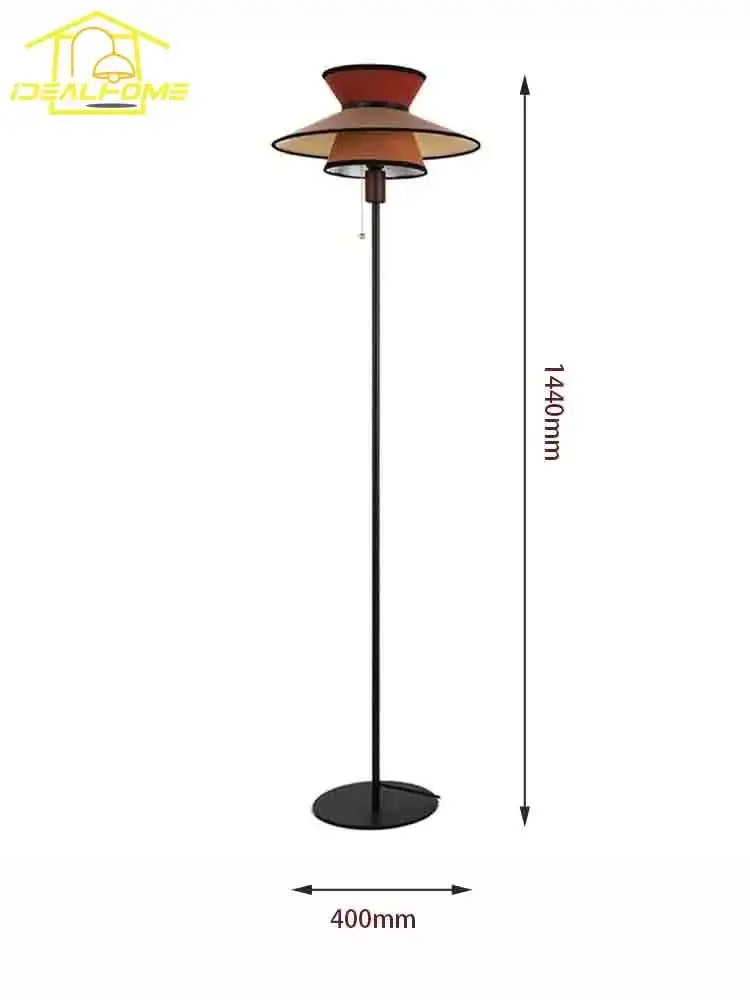 Black Amber Living Room Floor Lamp
