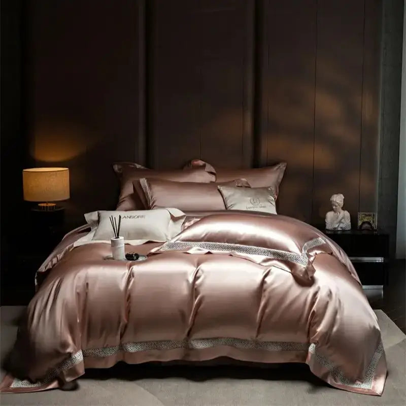 White Silver Luxury Bedding