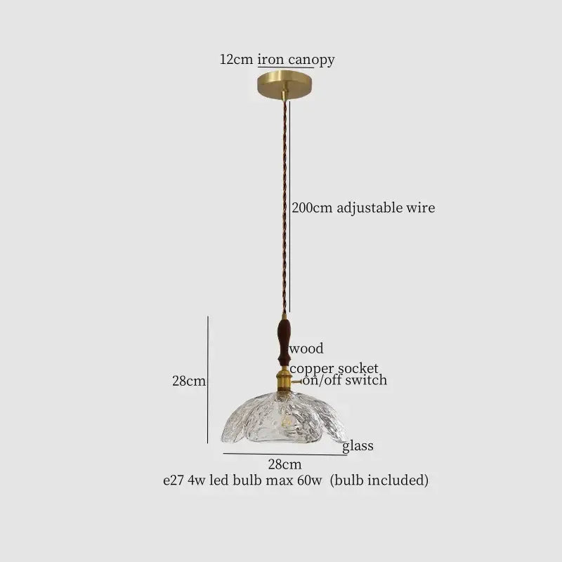 Green Glass Pendant Lamp