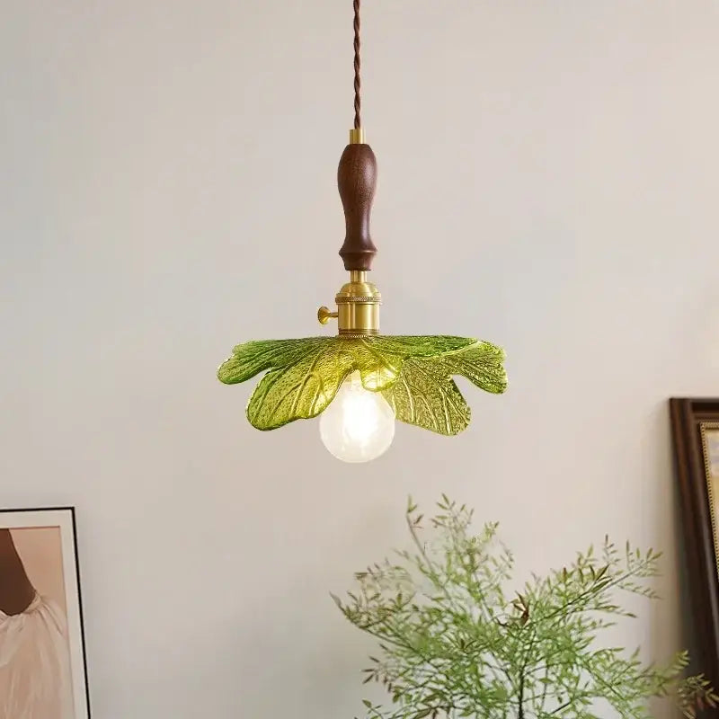 Green Glass Pendant Lamp