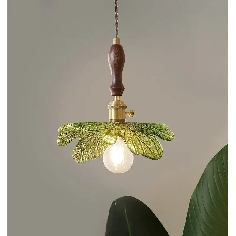 Green Glass Pendant Lamp
