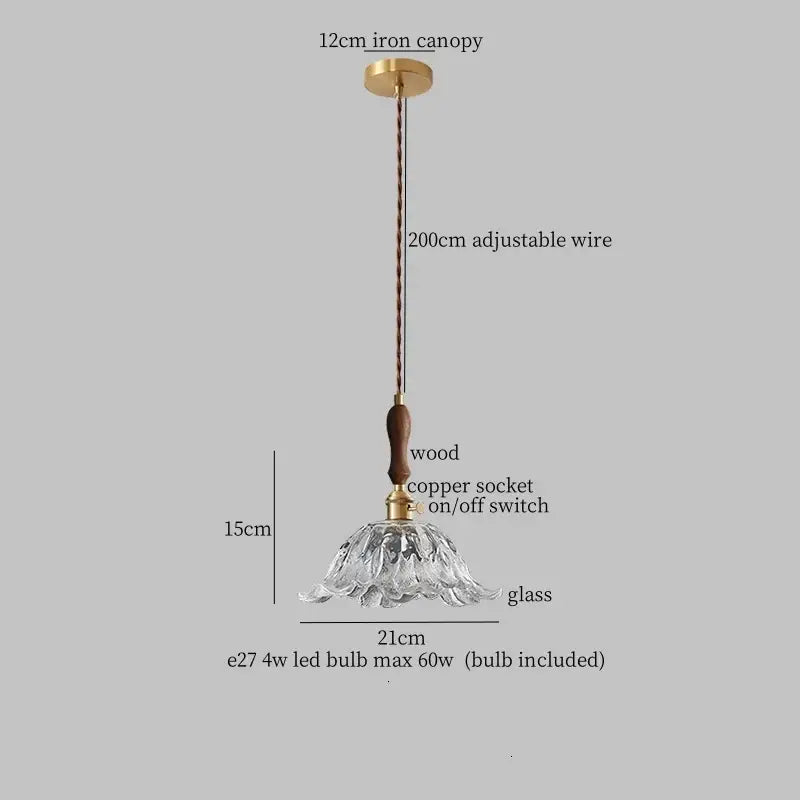Green Glass Pendant Lamp