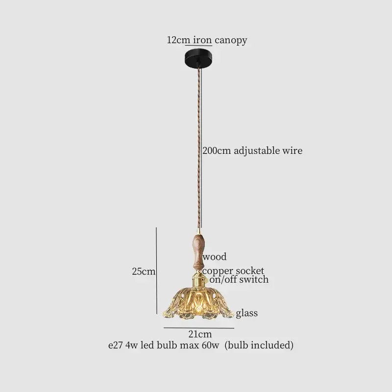 Green Glass Pendant Lamp