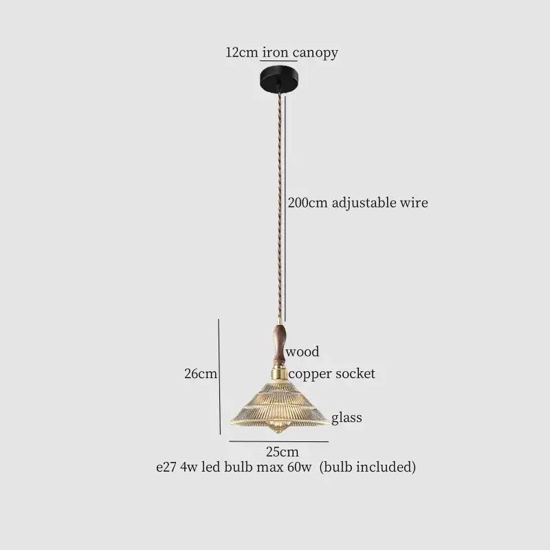 Green Glass Pendant Lamp